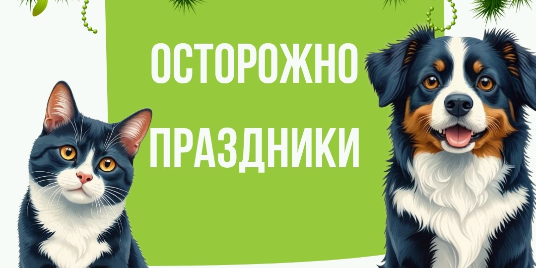 Риски для домашних питомцев в праздничные дни