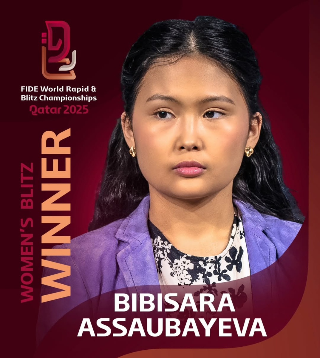Бибисара Асаубаева чемпионка мира по блицу 2025!