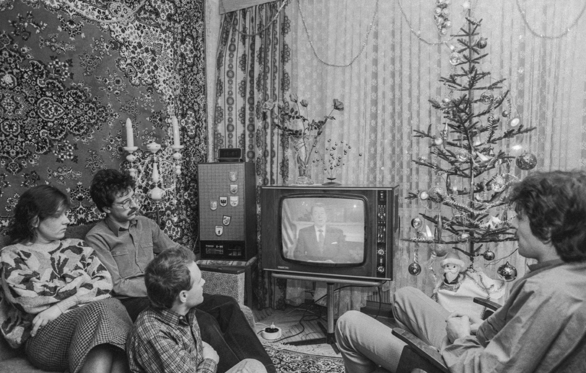    Обращение президента США Рональда Рейгана, 1987 год  Александр Коньков/ТАСС