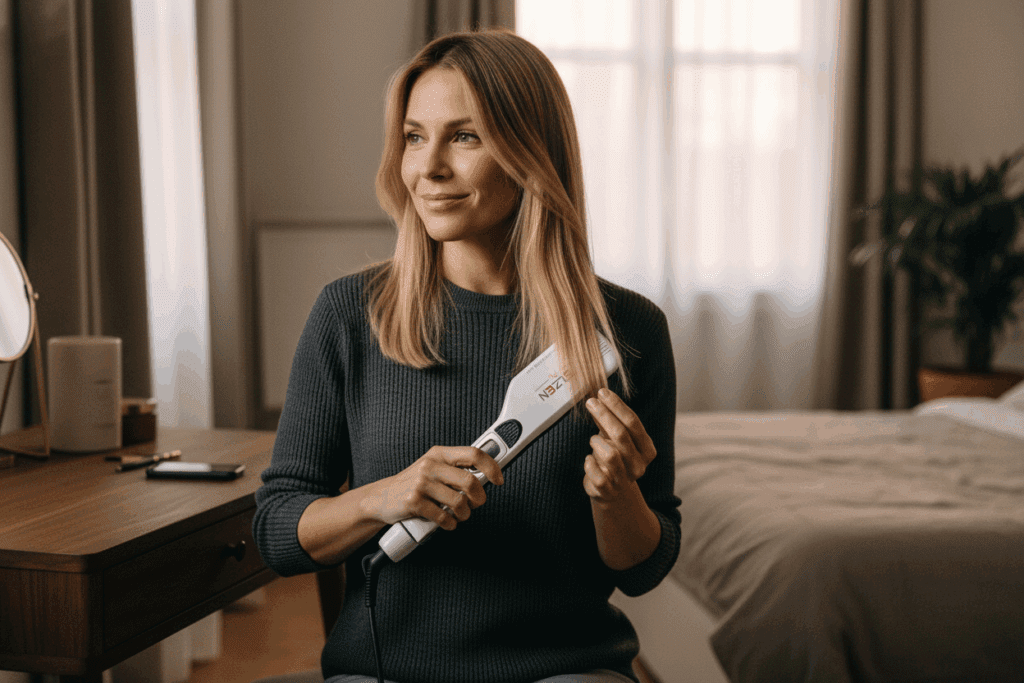    Ваш блонд без компромиссов: укладка для осветленных волос с щадящими режимами TELZEN TELZEN