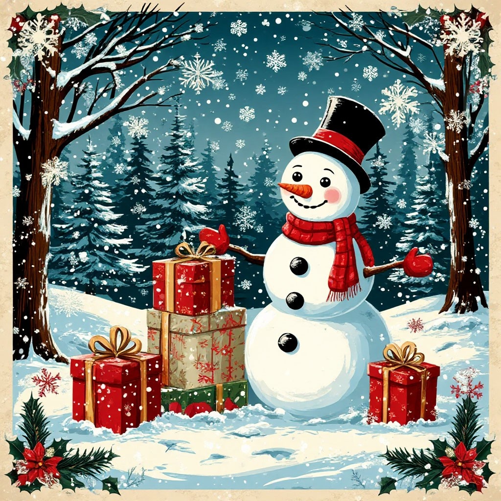 рисунок автора (от всей души поздравляю вас с наступающим Новым годом 😍)