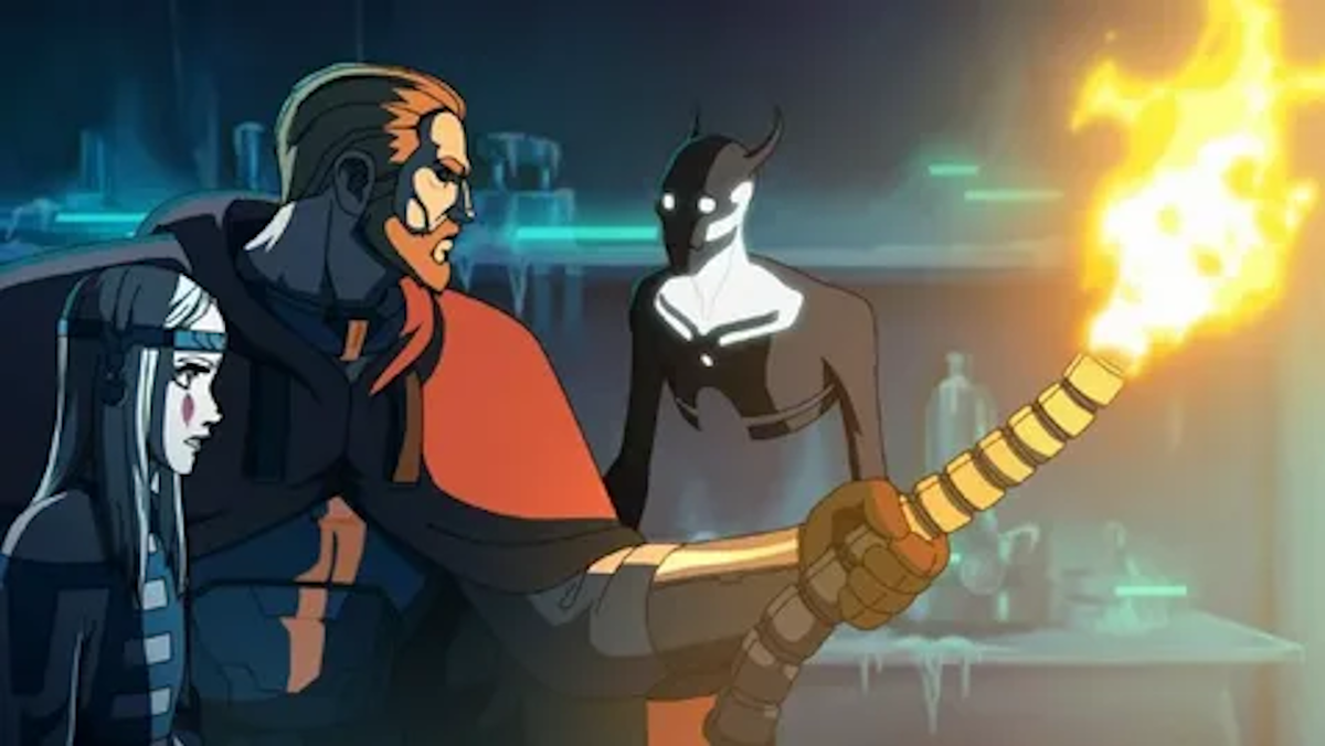 Главные герои сериала: Киберслав, княжна Милослава и демон Арт