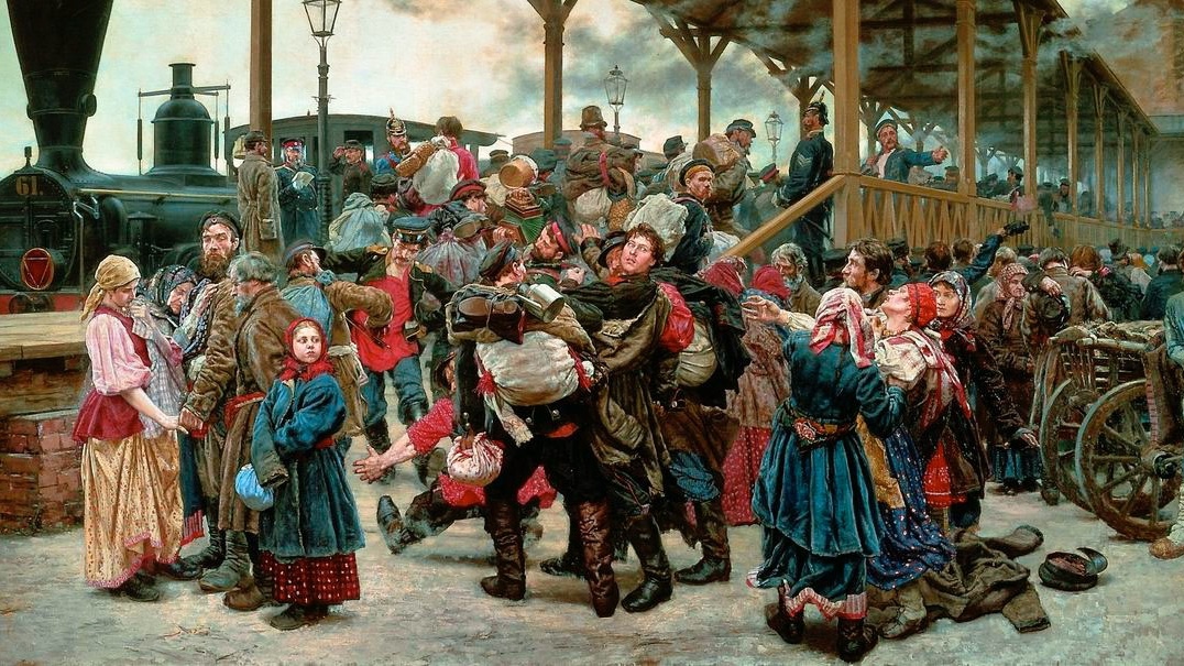 Савицкий К.А. «На войну», 1888 год