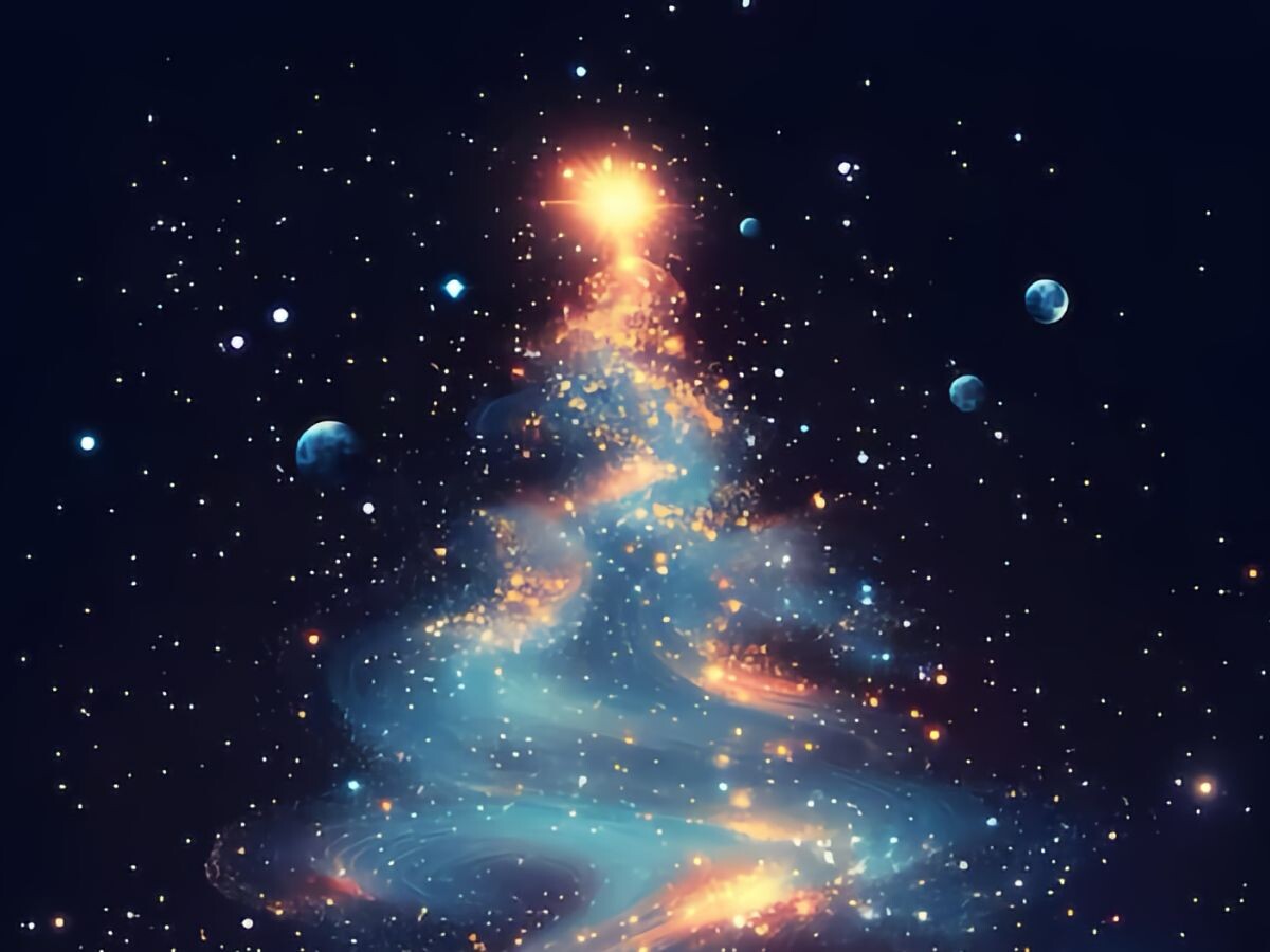    NASA показало космическую рождественскую ёлку