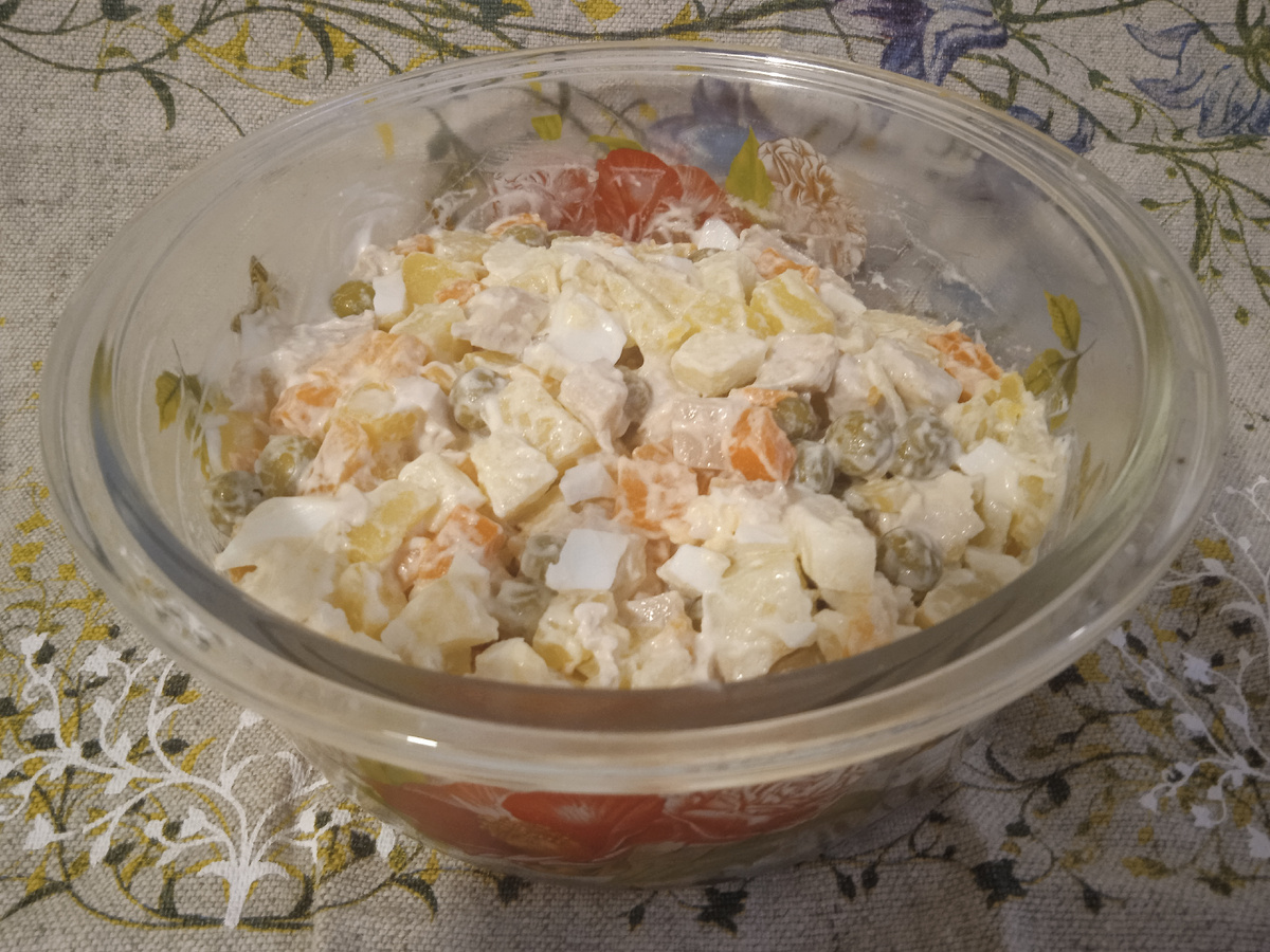 Готовый салат. 