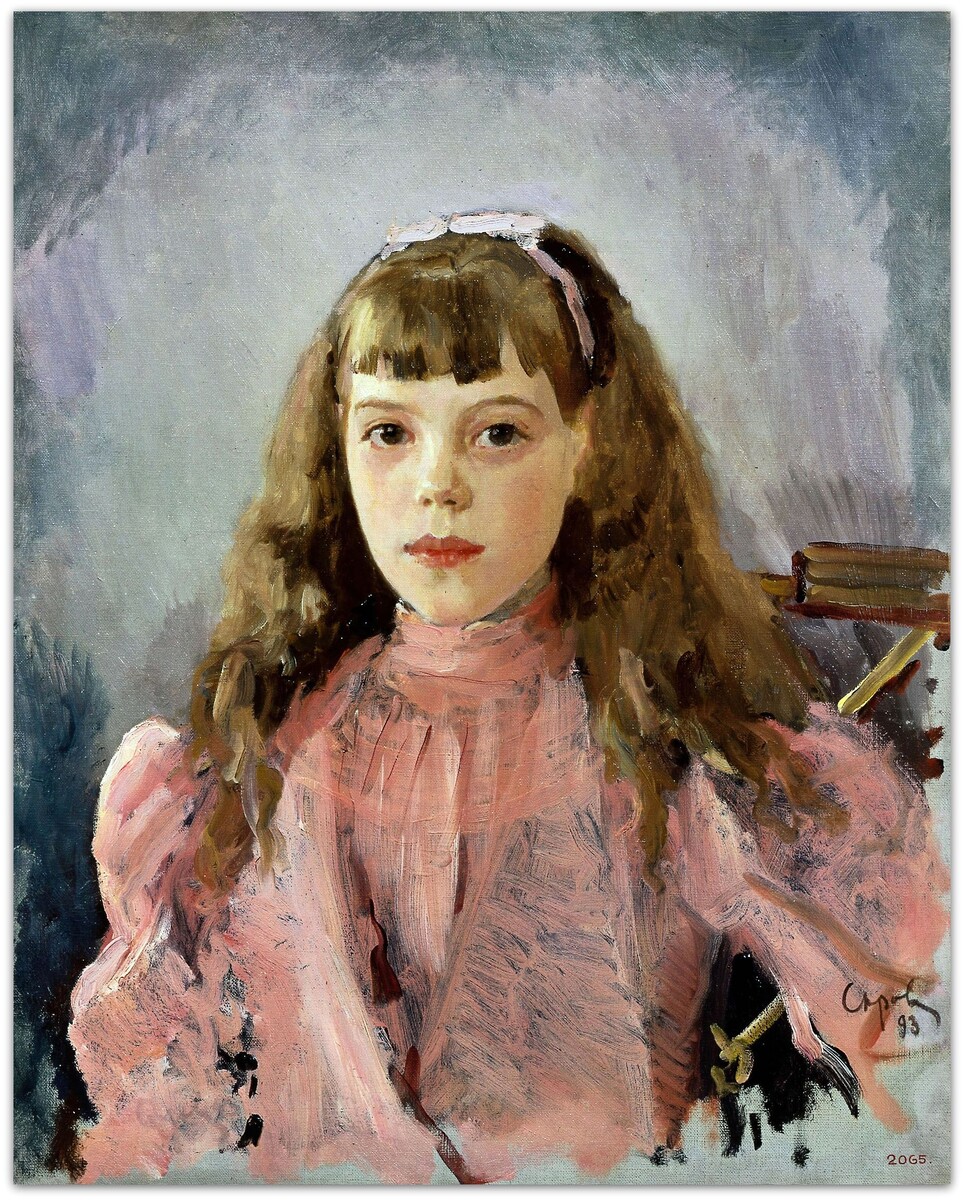 Портрет великой княжны Ольги Александровны работы художника Валентина Серова, 1893 г.
