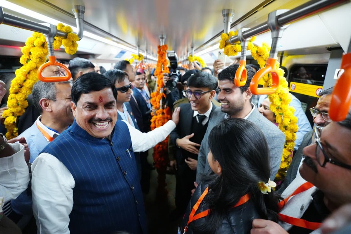  Торжественный запуск поезда Movia производства Alstom для Бхопала. Источник: VertigoWarrior/X