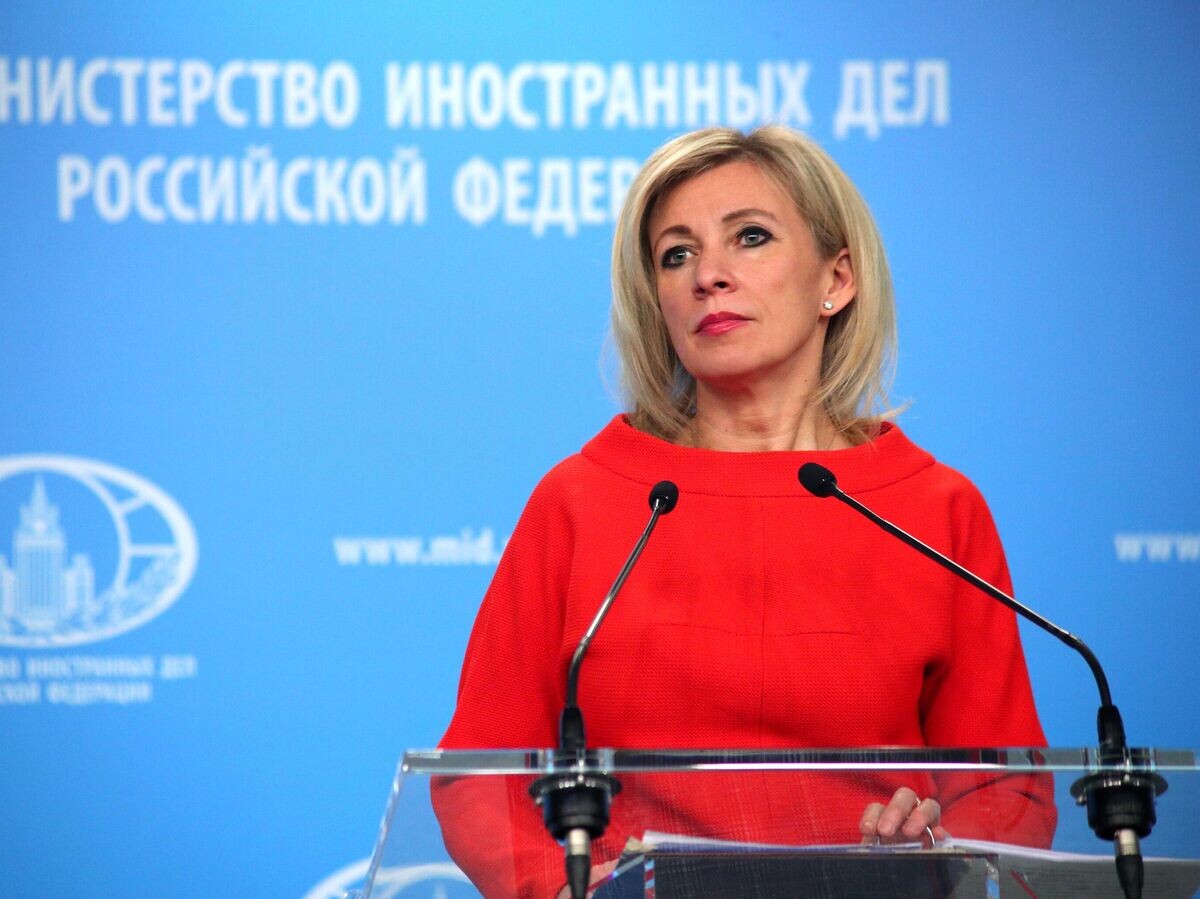    Официальный представитель Министерства иностранных дел РФ Мария Захарова во время брифинга | © РИА Новости / Пресс-служба МИД РФ