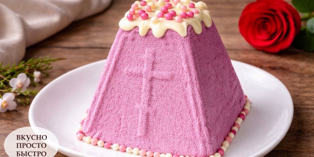 ТВОРОЖНАЯ ПАСХА С ЯГОДАМИ! Нежная, насыщенная и очень простая. Готовится без сливок, сгущенки и яиц