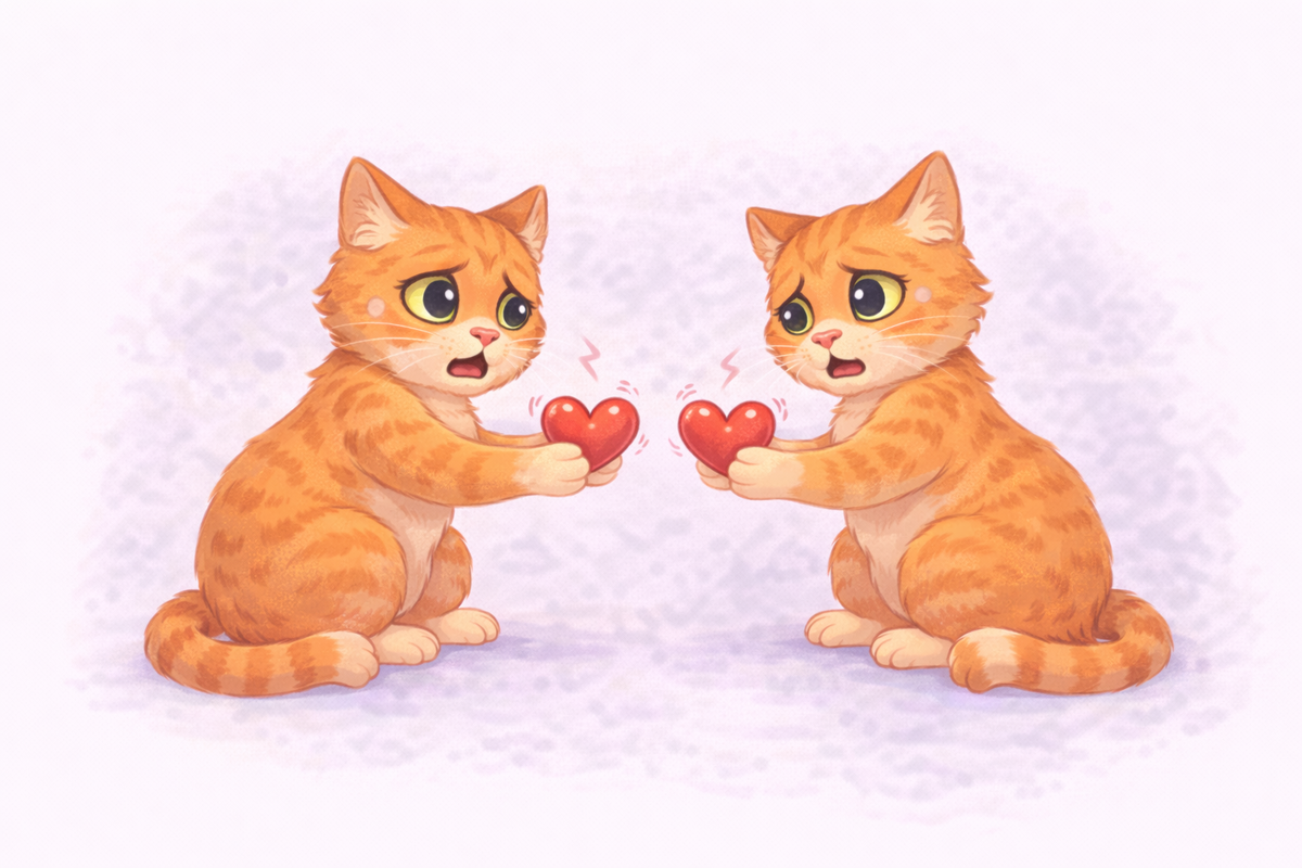 Два тревожных Пушка предлагают друг другу любовь