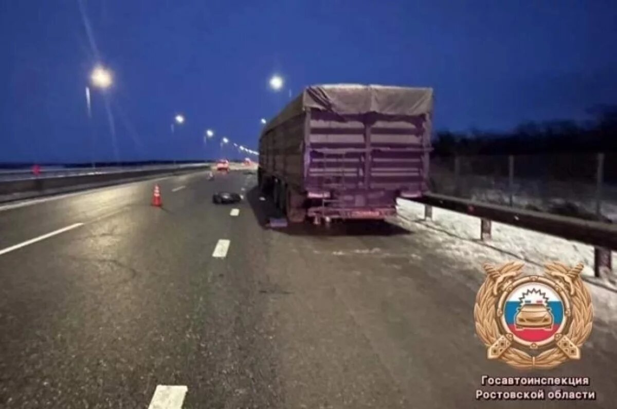   В Ростовской области на М-4 «Дон» грузовик сбил мужчину, менявшего колесо