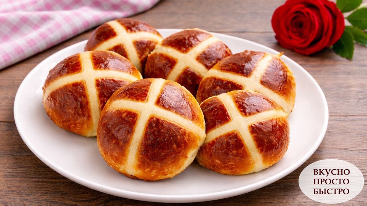 ПАСХАЛЬНЫЕ БУЛОЧКИ - Вкусно Просто Быстро