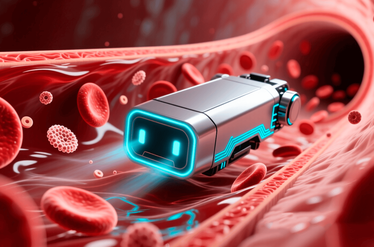    Почти такой робот сможет работать сам внутри организма человека.