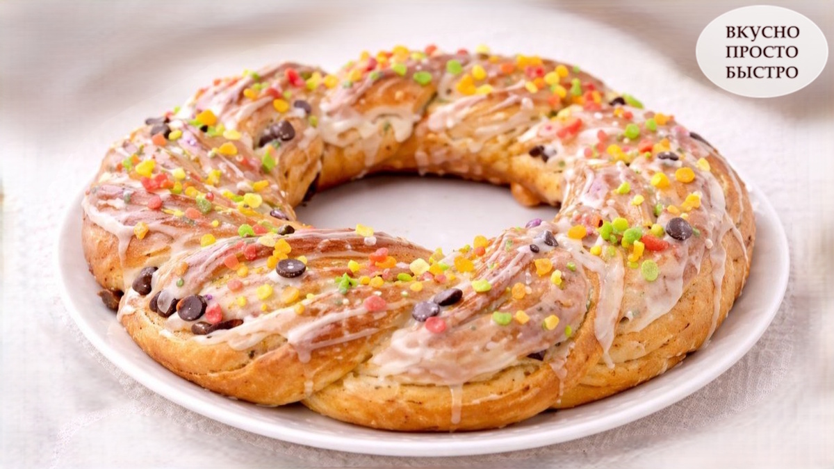 ПАСХАЛЬНЫЙ ТВОРОЖНЫЙ ВЕНОК- Вкусно Просто Быстро