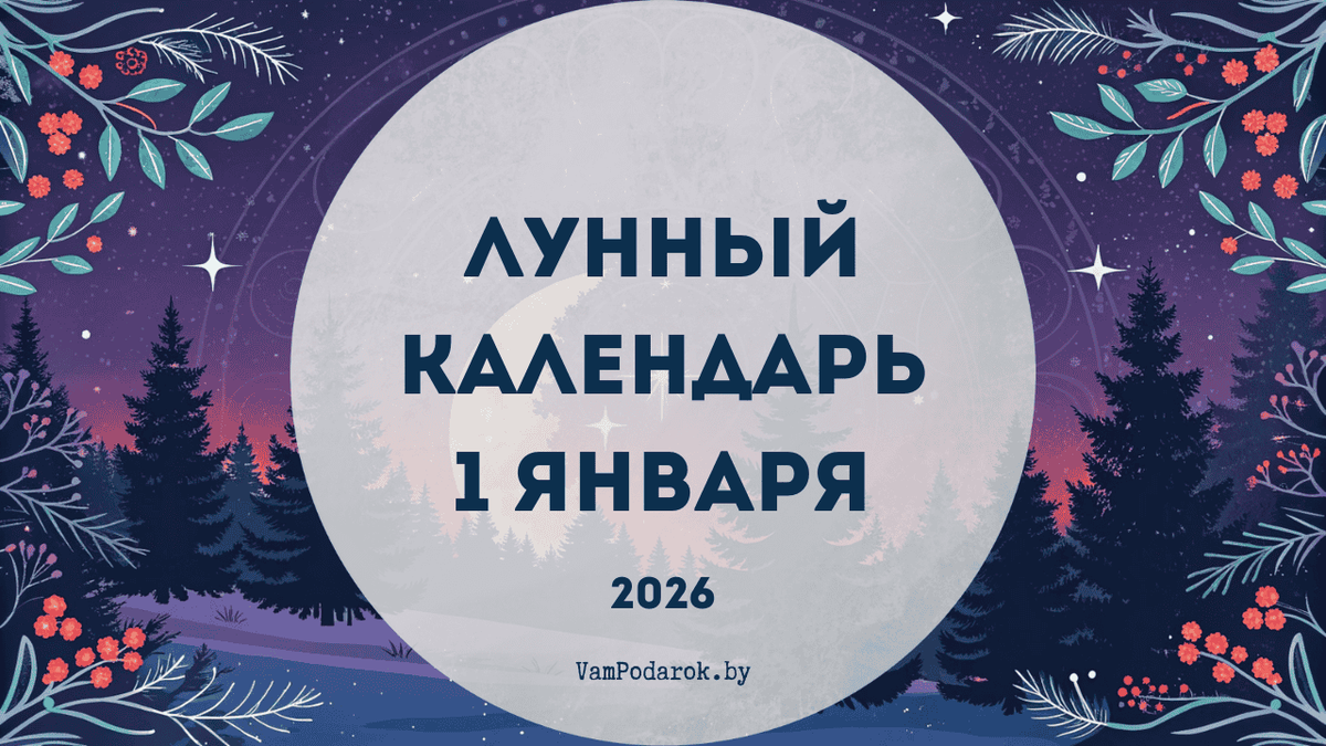 Лунный календарь на 1 января 2026 года: День, когда обещания себе реально работают