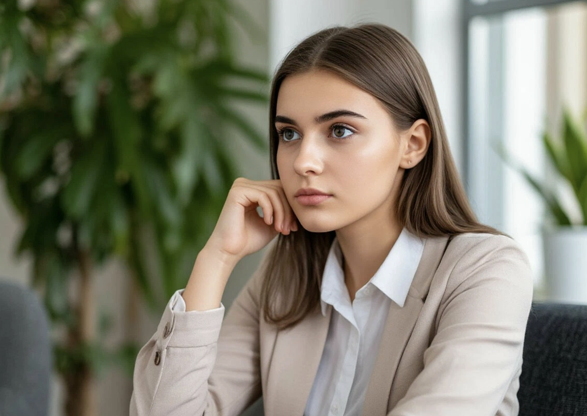 Психолог внимательно анализирует запрос клиента