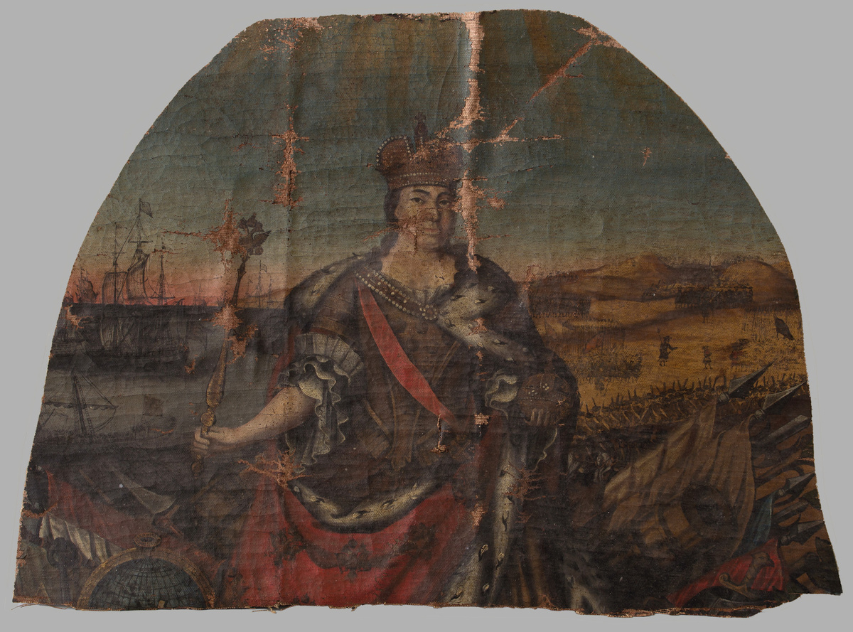 Неизвестный художник. Фрагмент картины «Аллегория на правление Екатерины I» 1720-е Холст; масло. © ГМЗ «Царское Село». 