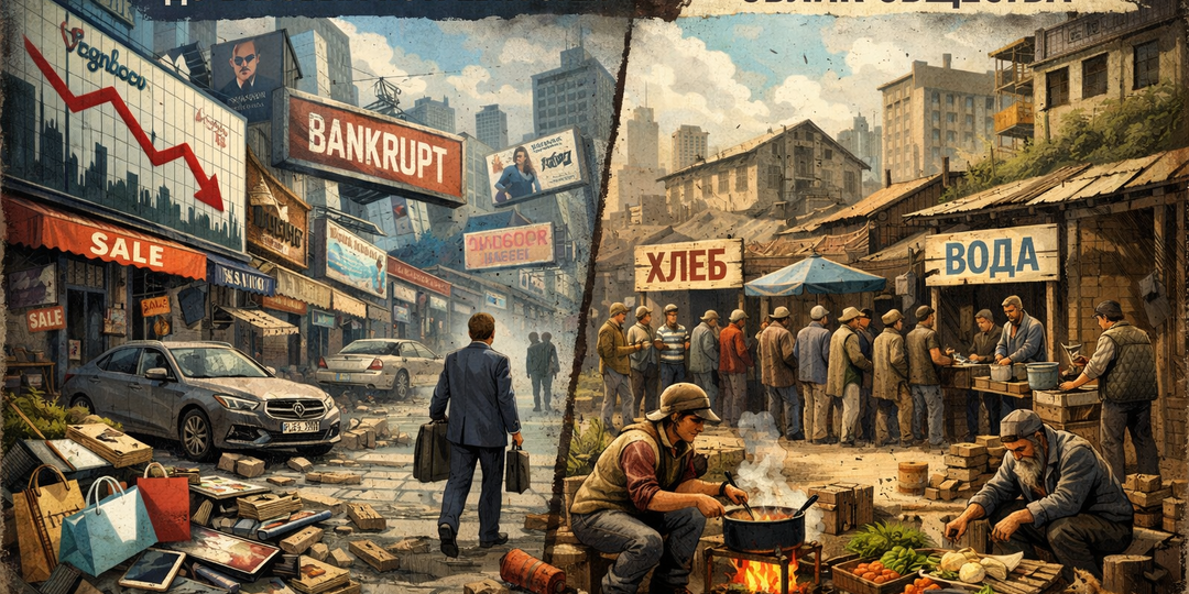 Почему рынок схлопывается до базовых потребностей и как это меняет облик общества