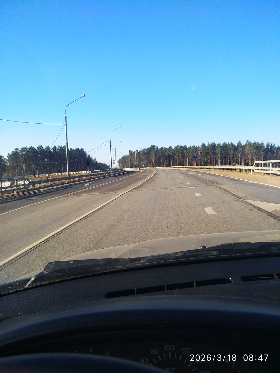 Съезд с эстакады на Медное