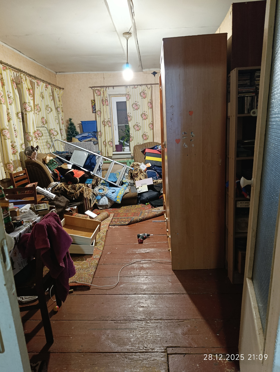 комната в процессе