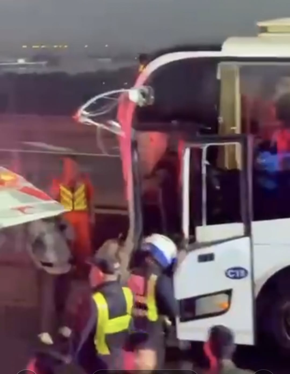 От полицейских и скорых стало светло как днем. 