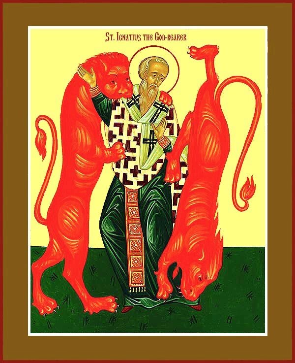    Священномученик Игна́тий Богоносец, Антиохийский, епископ Фото: Православная энциклопедия «Азбука веры»