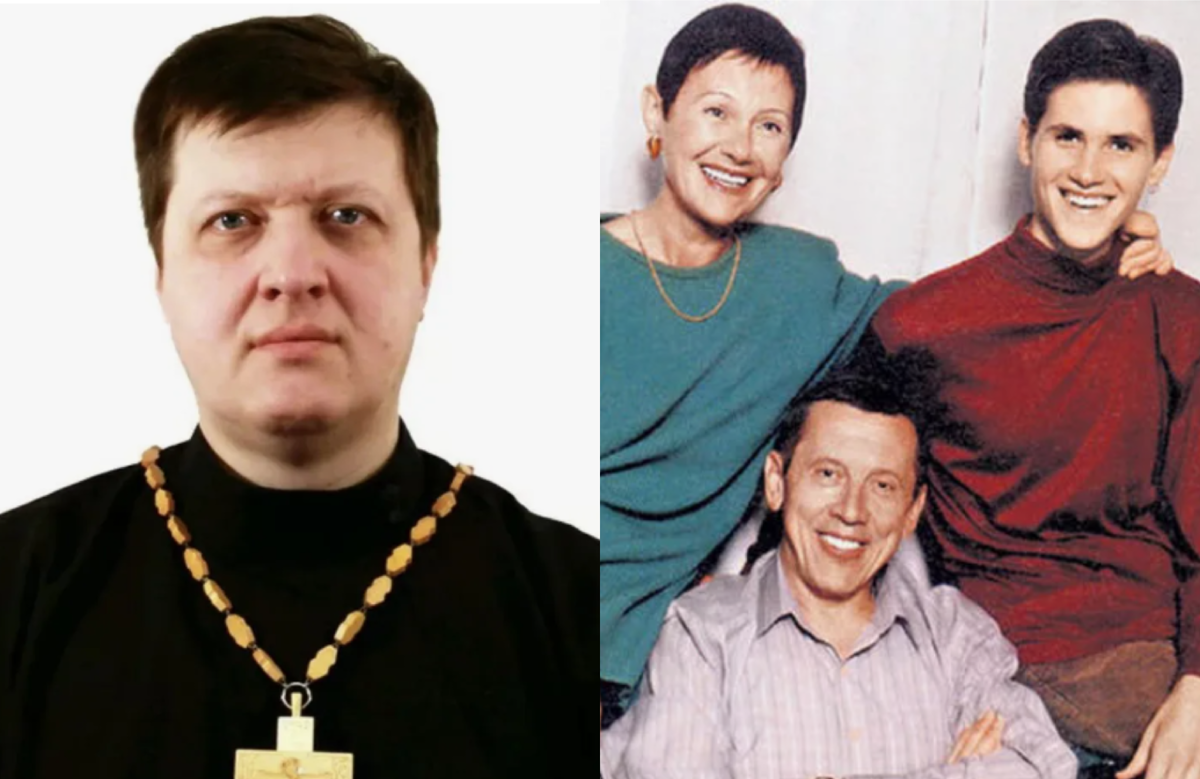 на фото слева Денис Золотухин, справа Валерий Золотухин и Тамара Гусева с сыном Сергеем