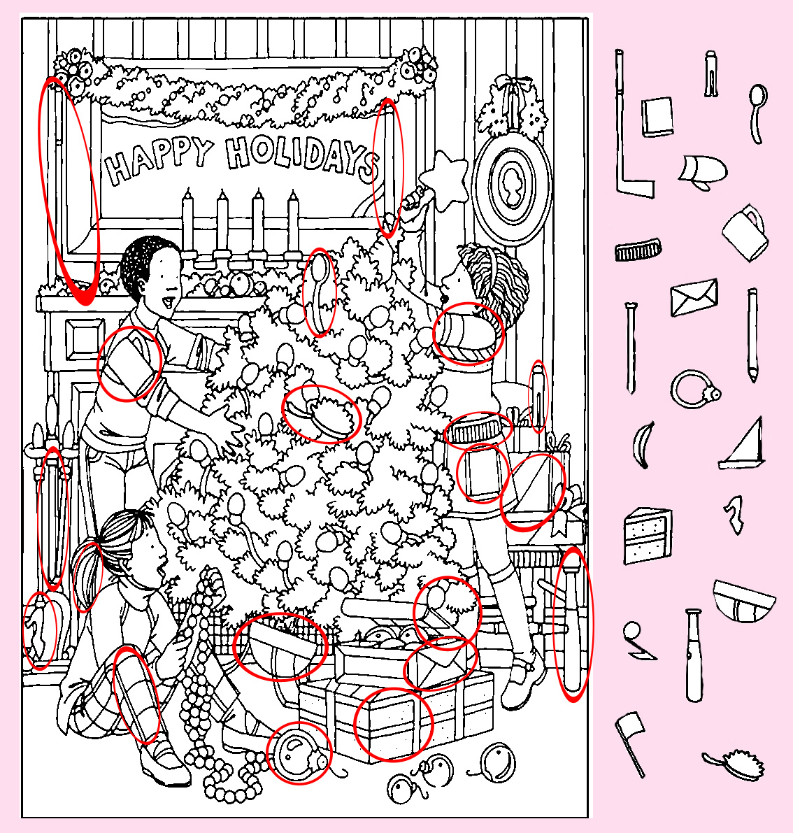 Картинка-ответ (20 предметов). Картинка подгоотовлена автором