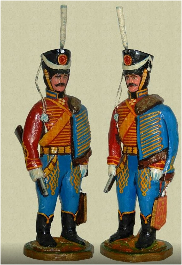 Обер-офицер Изюмского гусарского полка 1812 г.
Мастер Владимир Опалев, 1993 г.
