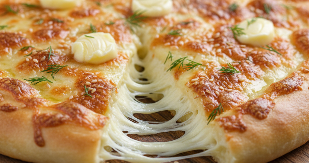 Ленивые хачапури на кефире за 10 минут: просто смешиваю всё в миске и выливаю на сковороду