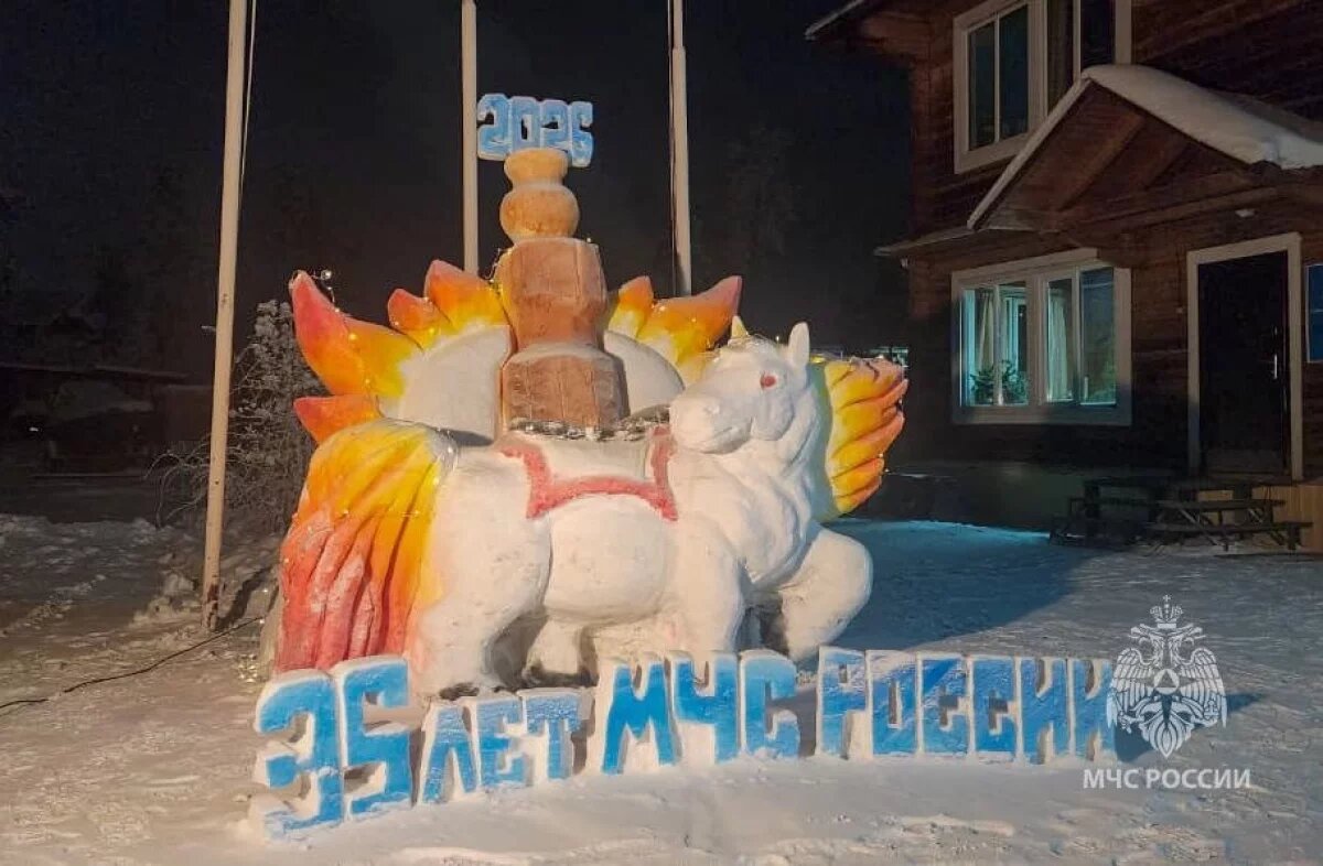    Итоги новогоднего конкурса снежных скульптур от МЧС подвели в Якутии