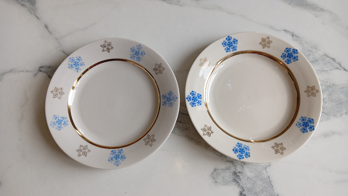 Винтаж с барахолки на новогодний стол! Фото автора