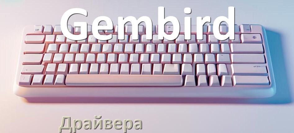 
Драйвер клавиатуры Gembird для Windows 10 и 11