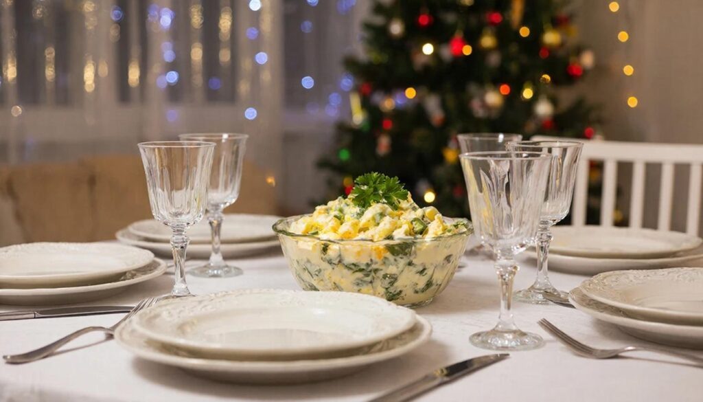     Всего должно быть в меру принцип встречи Нового года. Фото: GigaChat.