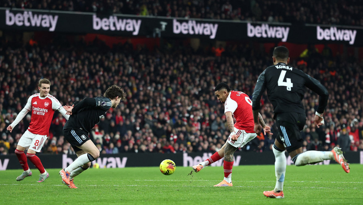    Гол Габриэла Жезуса. Reuters