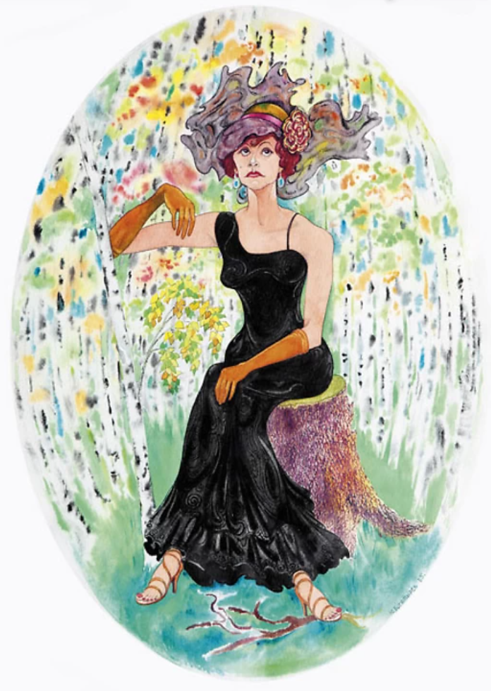 Картина Юрия Богатырева: портрет Клариссы Столяровой