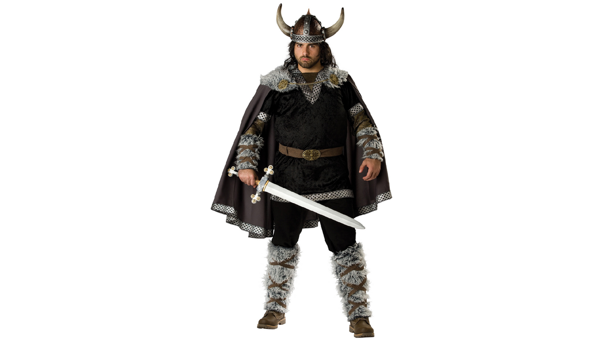 Викинг в рогатом шлеме