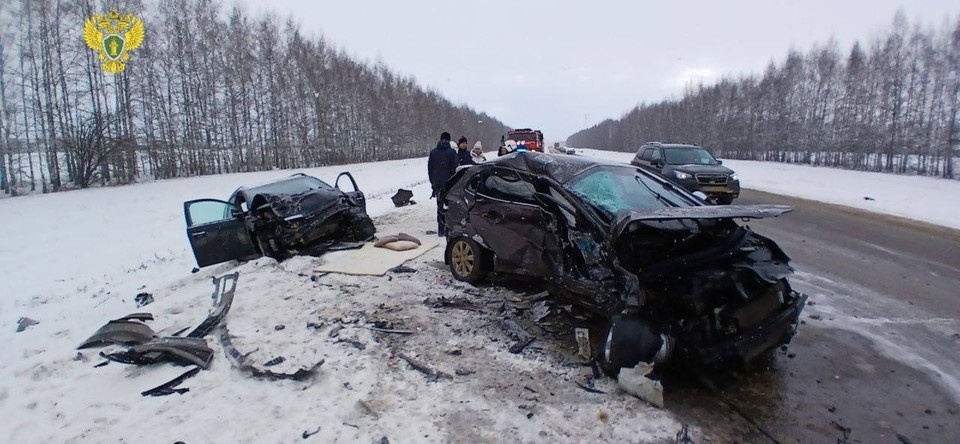    Два человека погибли в ДТП с Ford и Kia на трассе «Каспий». Фото: Прокуратура Рязанской области.