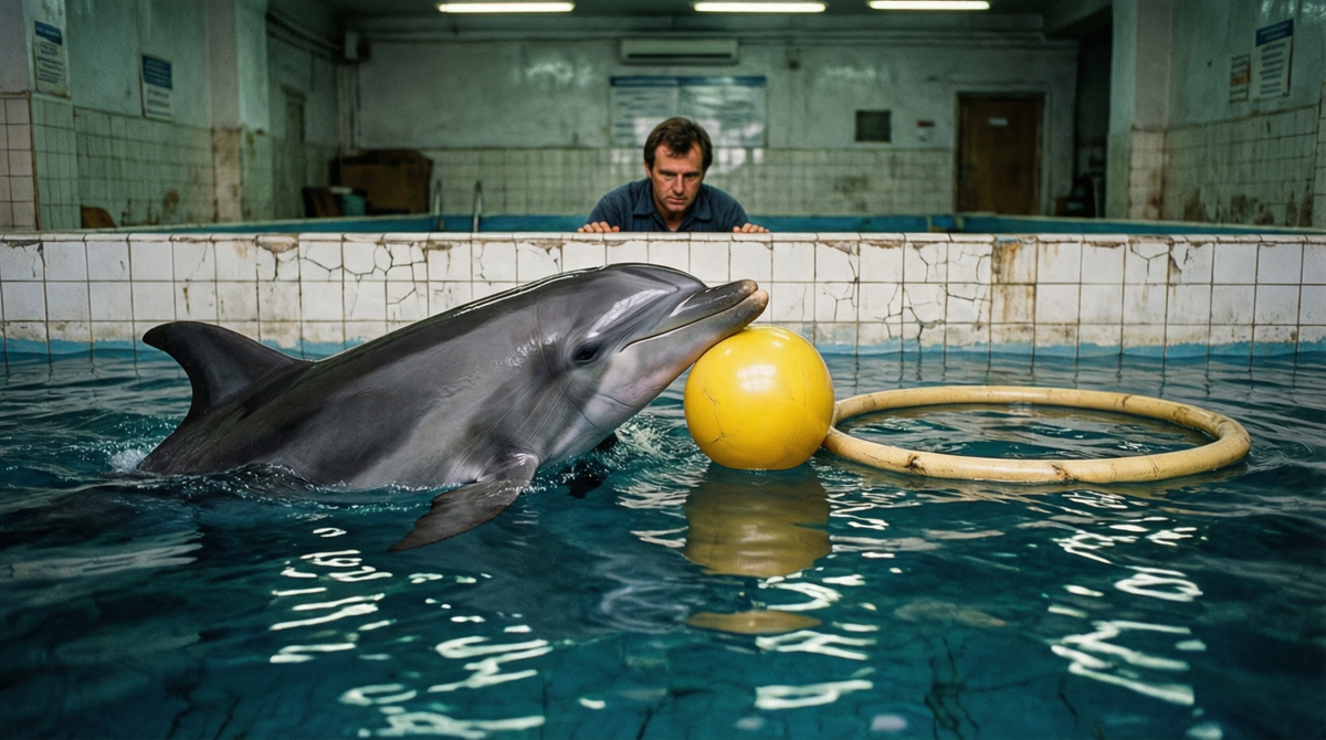 Так проходил эксперимент. Акеакамай понимала разницу между командами «мяч к обручу» и «обруч к мячу», демонстрируя понимание синтаксиса.