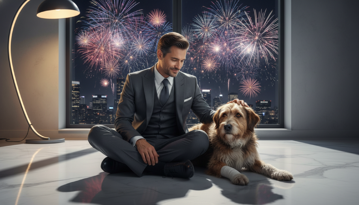 рассказ, добрые истории, собака, новый год, одиночество, чудо