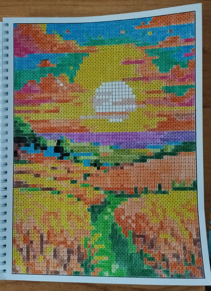 Картина из моей новой пиксельной раскраски