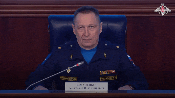    Брифинг генерал-майора Александра Романенкова. Видео: телеграм-канал "Минобороны России"