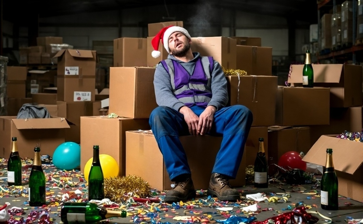  Склад в начале января похож на поле битвы, где проиграли все. Иллюстрация автора.