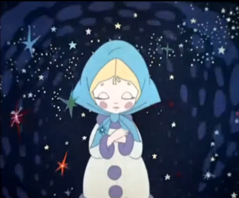    Кадр из мультфильма "Сказка о Снегурочке". 1957 год. Реж. Владимир Дегтярёв, Владимир Данилевич. Студия "Союзмультфильм"