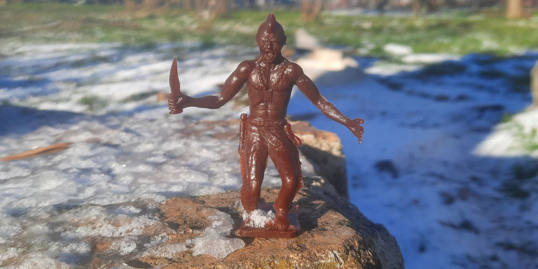 Зимняя прогулка с солдатиками "Огонёк"