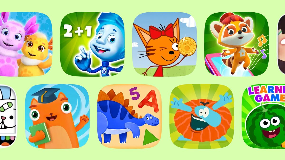    Подборка развивающих игр для детей на телефон: Лунтик, Фиксики, Три Кота и другие. Обучение через игру — подготовка к школе и творческие навыки.