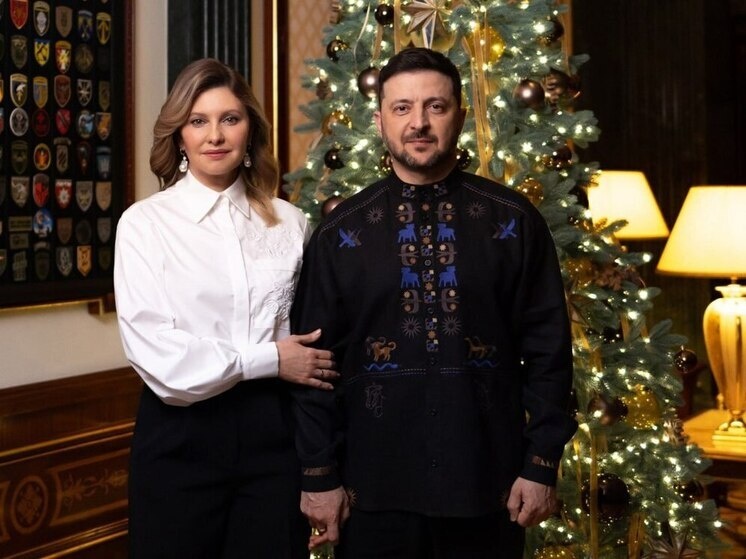     Владимир Зеленский с супругой Еленой. Фото: Телеграм-канала В. Зеленского.