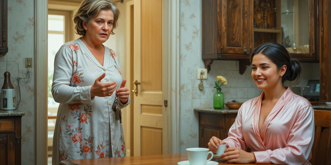 Она просто случайно зашла воды попить — муж прятал глаза — А почему же она в моем шелковом халате, Костя?