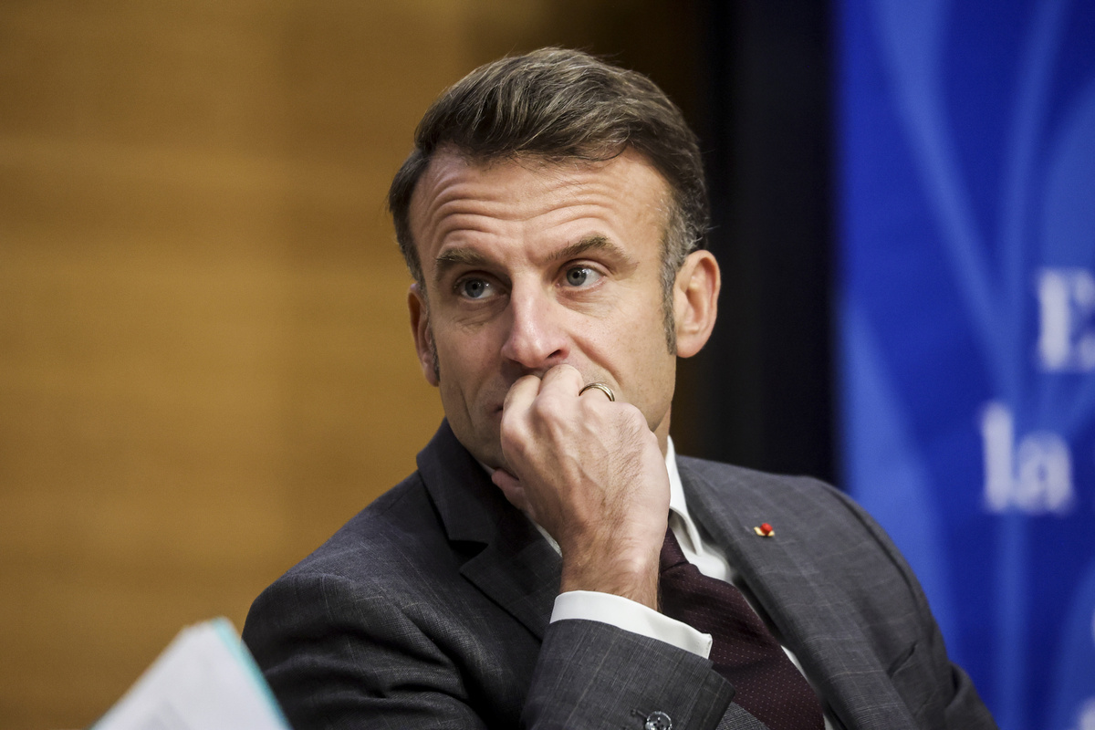    Президент Франции Эмманюэль Макрон  Teresa Suarez, Pool via AP