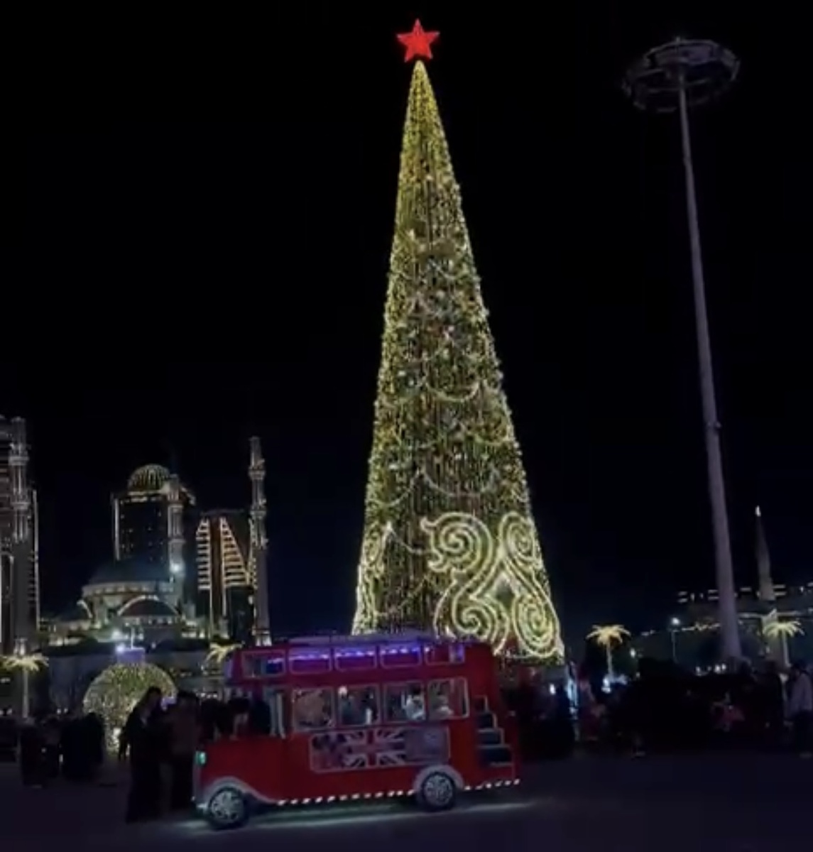 Наша ёлка в Грозном.